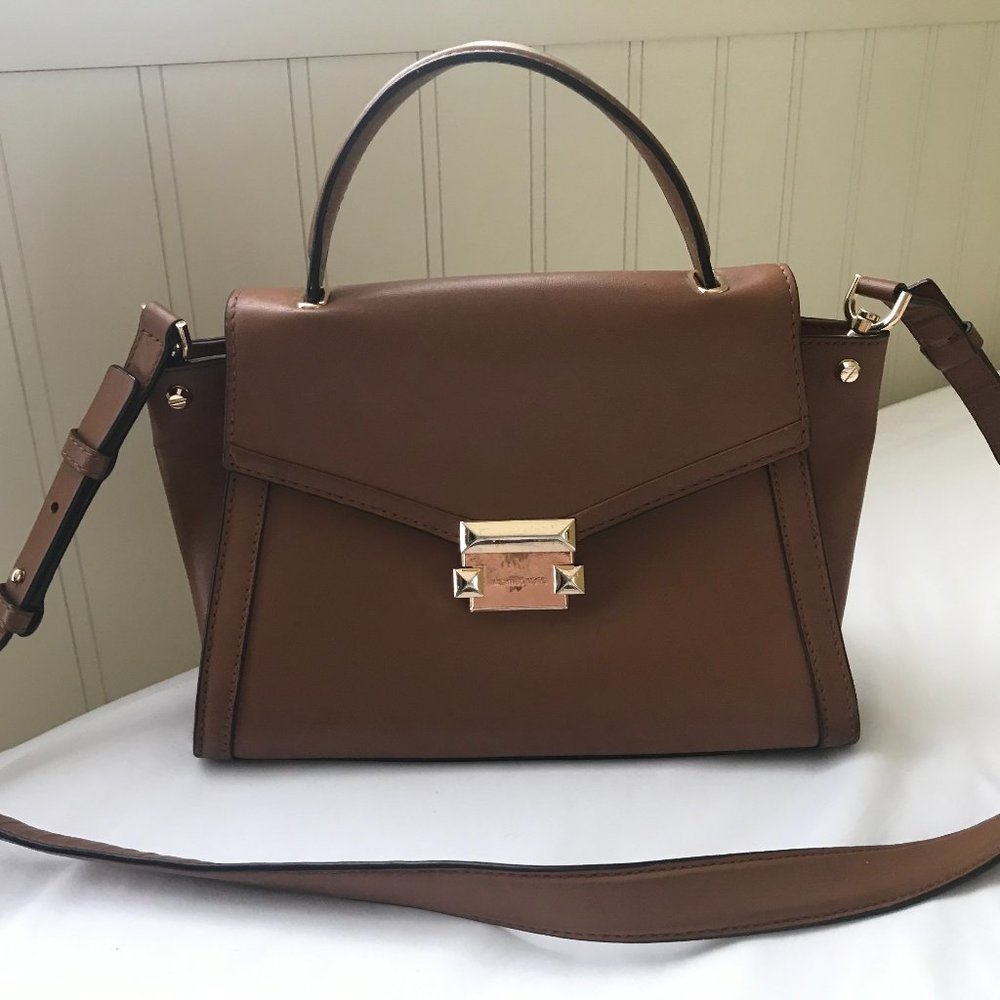 Michael Kors Saddle Brown Leather Bag
